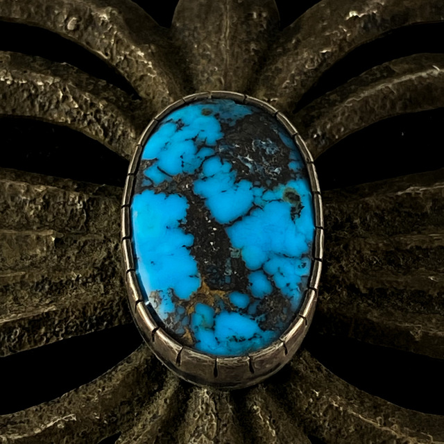 インディアンジュエリー ラリー ゴルシュ バックル 006 | ターコイズ