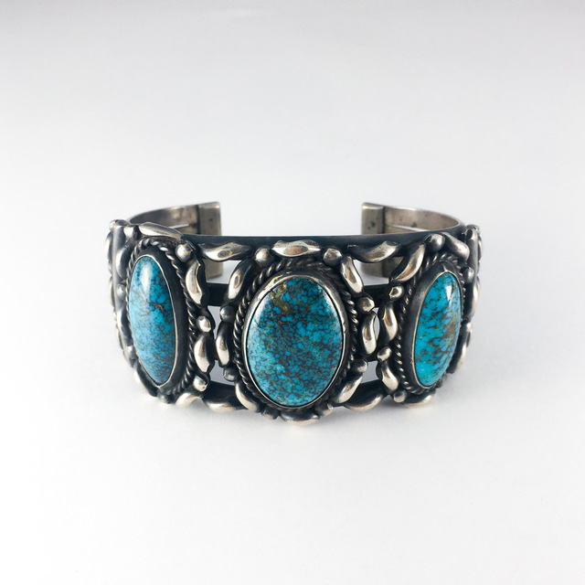 Timberline Vintage bangle 338 | ターコイズ・メンズシルバー