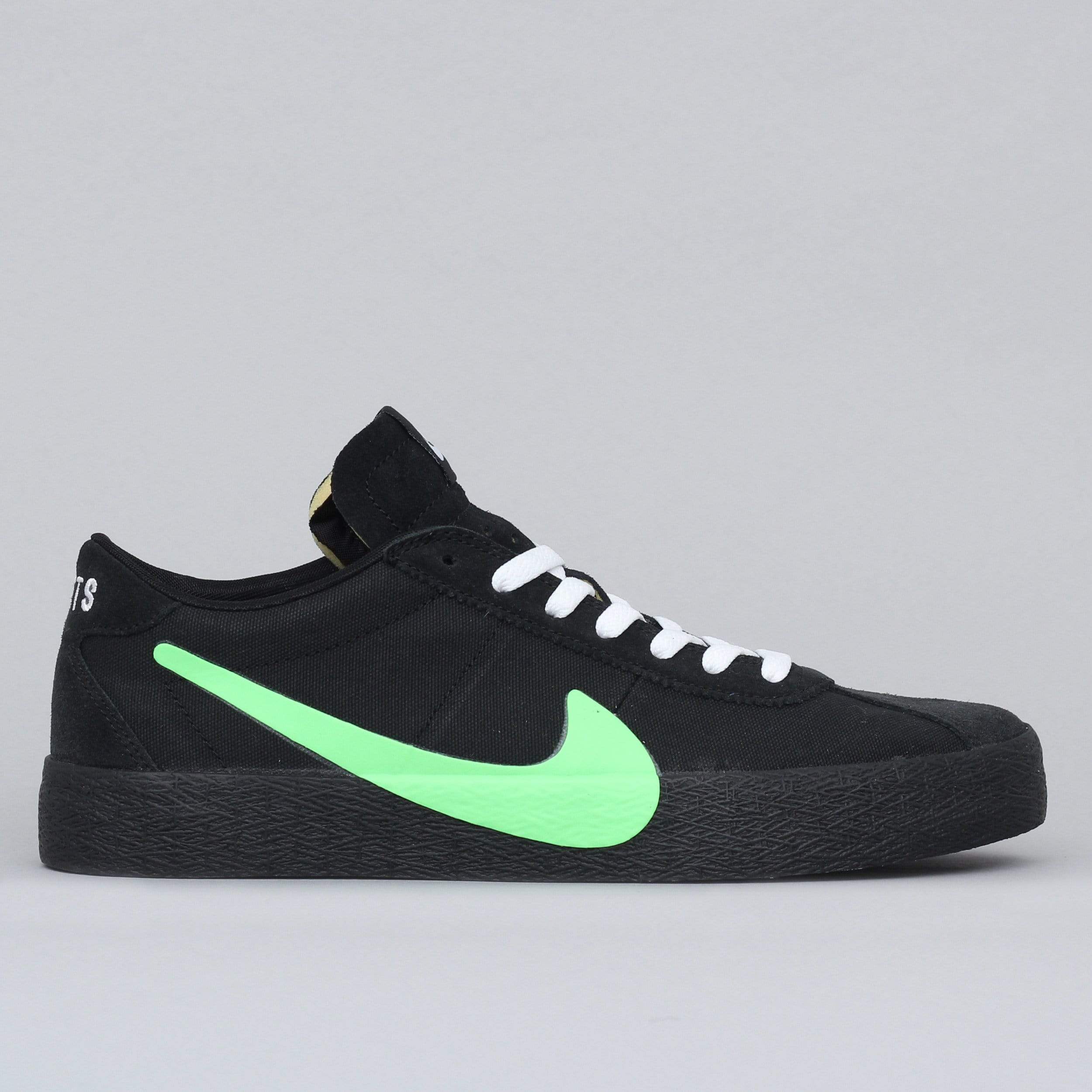 Nike SB X Poets Bruin QS Shoes Black / Voltage Green - White