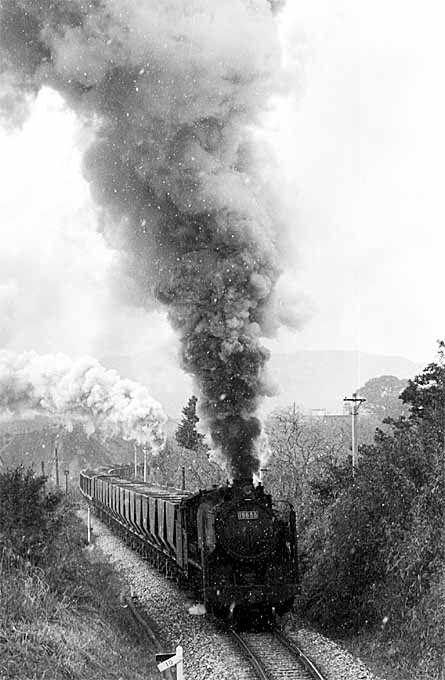 現役蒸気機関車の写真・映像 雪景色