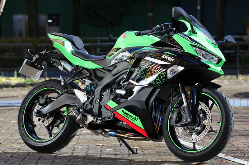 Kawasaki Ninja ZX-25R/SE (2BK-ZX250E) POWERBOX FULLチタンブルー