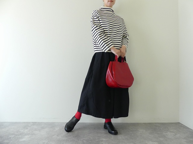 ORCIVAL(オーシバル) モックネックボーダープルオーバーニット(OR