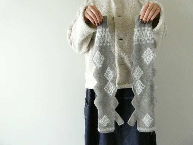 KAPITAL(キャピタル) 10GウールGIZAGIZAアームウォーマー(K2511XG558