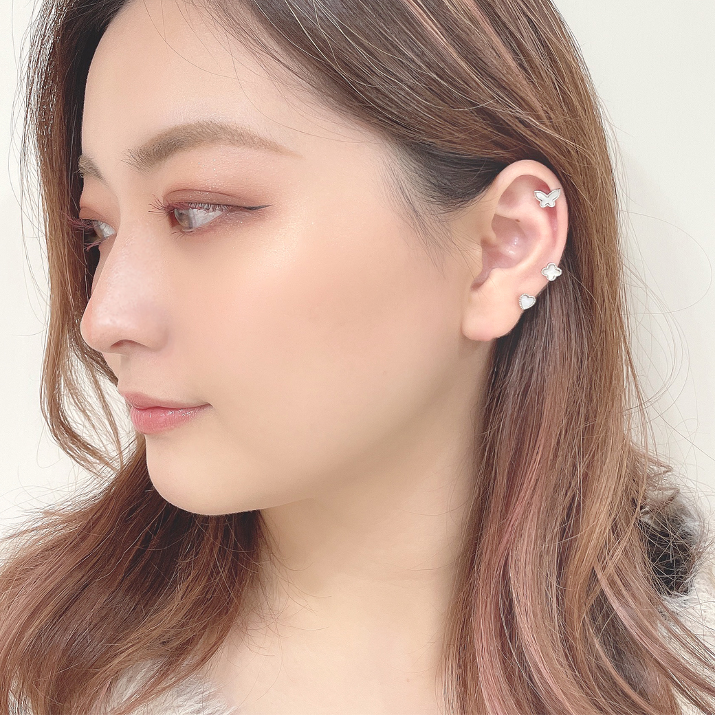 14G16G ］ツヤ感のあるシェルが大人かわいいを演出してくれる。ハート