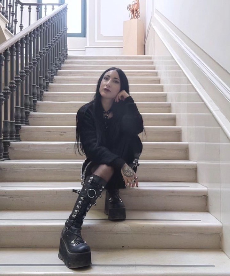 取り寄せ]KERA-200 / 厚底ロングブーツ【DEMONIA】 | Spider Rock Web