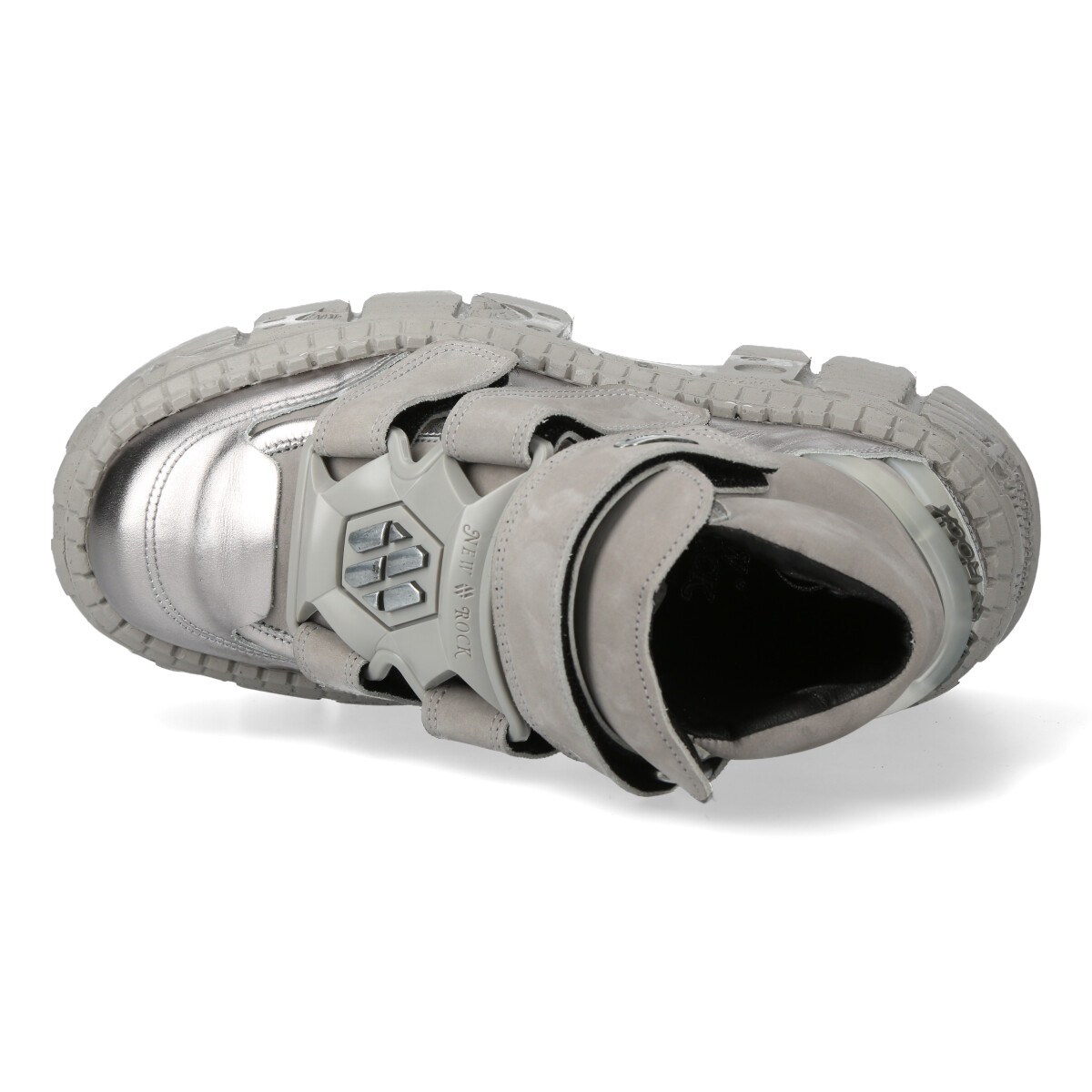 取り寄せ] M-WALL009-S3 / グレーxシルバー / プレート / 厚底