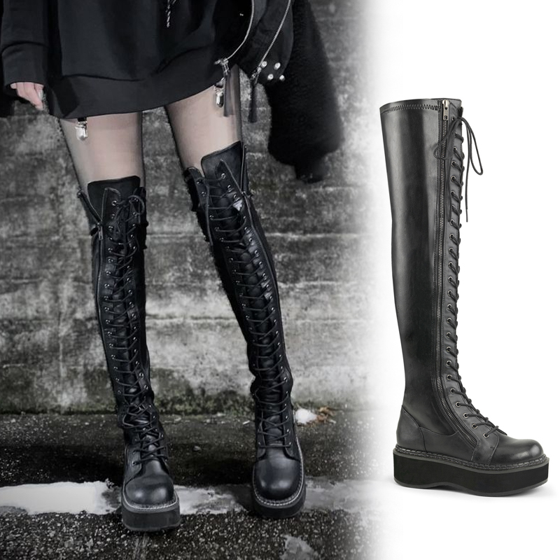 取り寄せ]EMILY-375 / ニーハイブーツ【DEMONIA】 | Spider Rock Web