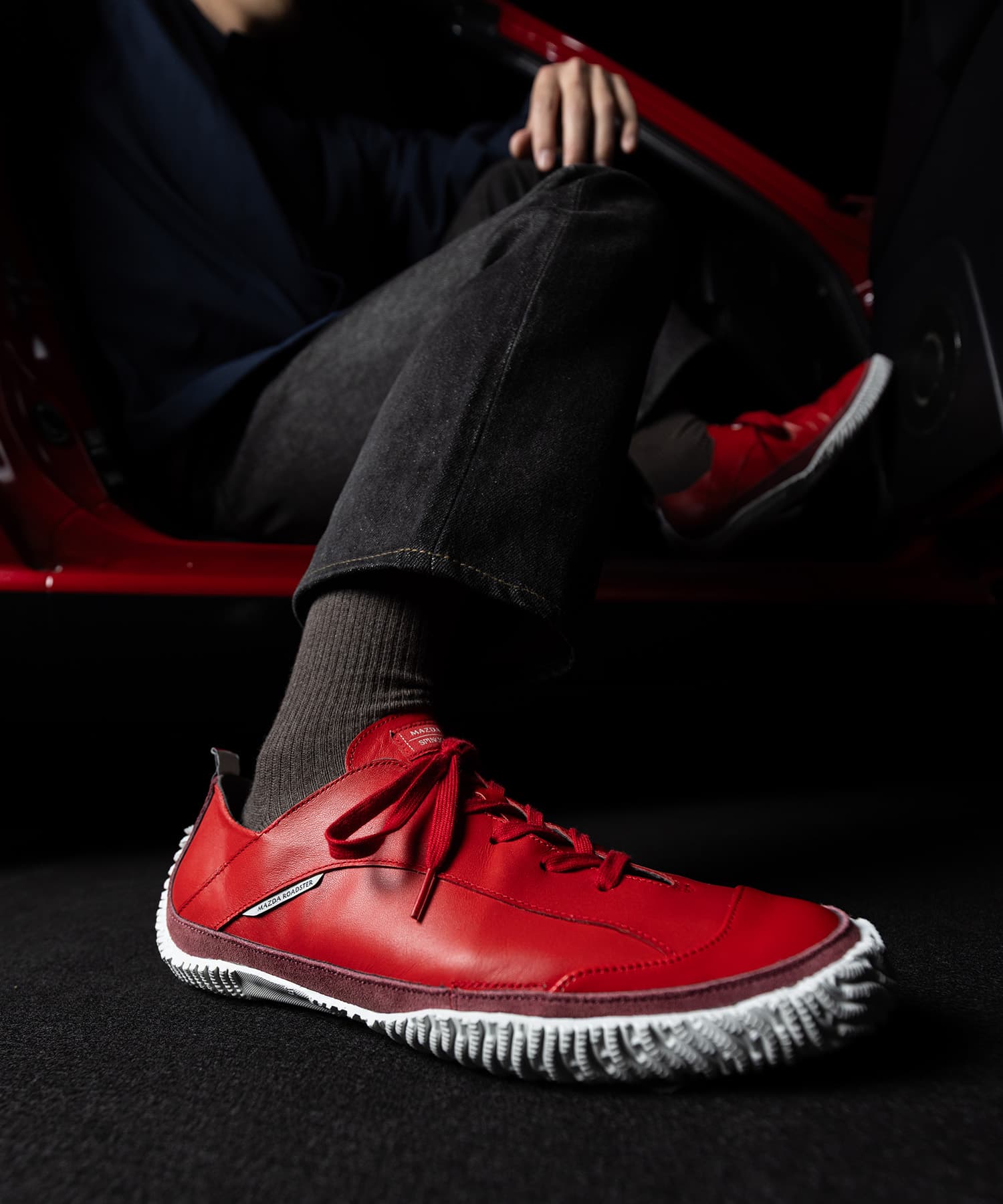 SP-MX5 Red/White | 国産ハンドメイド スニーカー スピングル