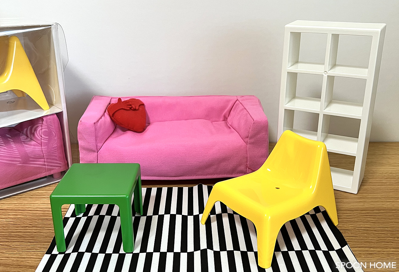 IKEAのミニチュア家具「HUSET・フーセット」。サイズ感と使用例をご紹介
