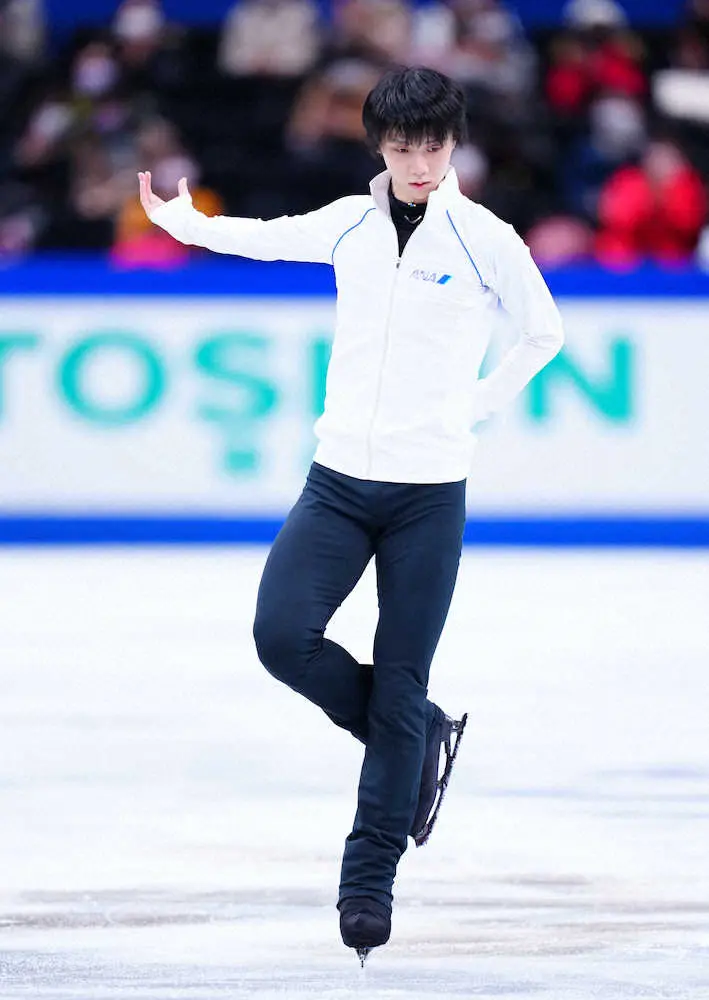 全日本フィギュア第1日＞練習を終えた羽生結弦（撮影・小海途 良幹