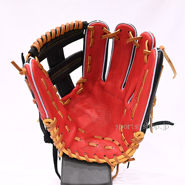 久保田スラッガー 軟式用 オーダー DS1 W57 レッド×ブラック 中指 一体