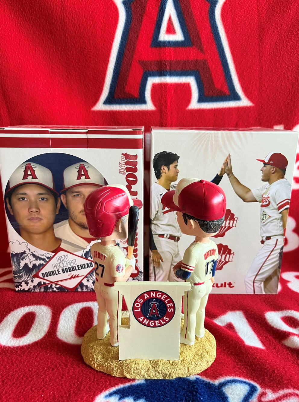 大谷翔平＆マイクトラウト7月1日エンジェルス球場25000体限定配布