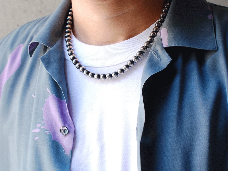 Navajo Pearl Necklace / 8mm/INDIAN JEWELRY（インディアンジュエリー