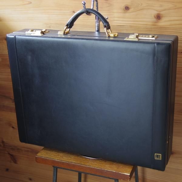極上☆ダンヒル/dunhill【☆アタッシュケース】レザー/黒/メンズ
