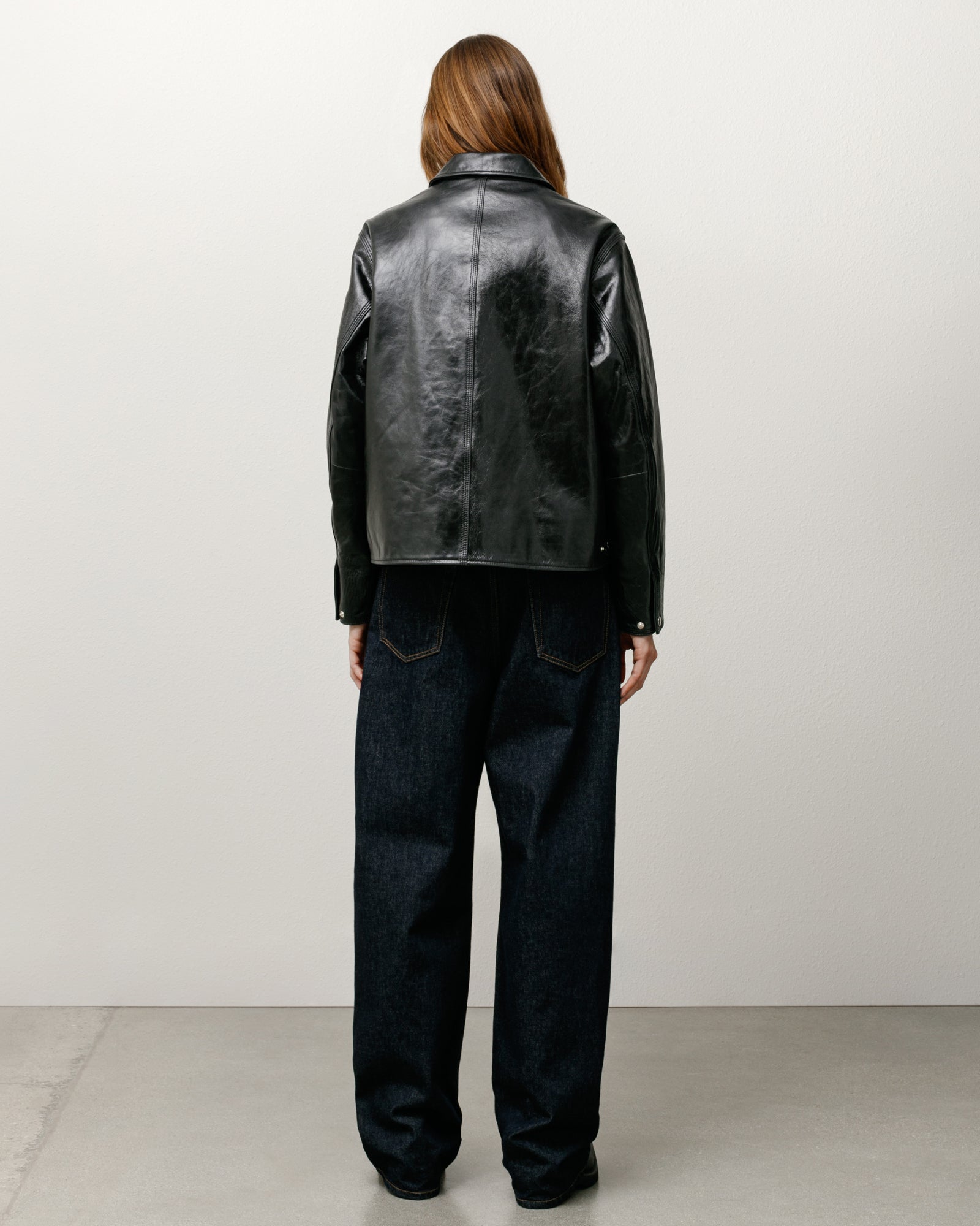 Garage Jacket Leather – Black | Outerwear | Stüssy