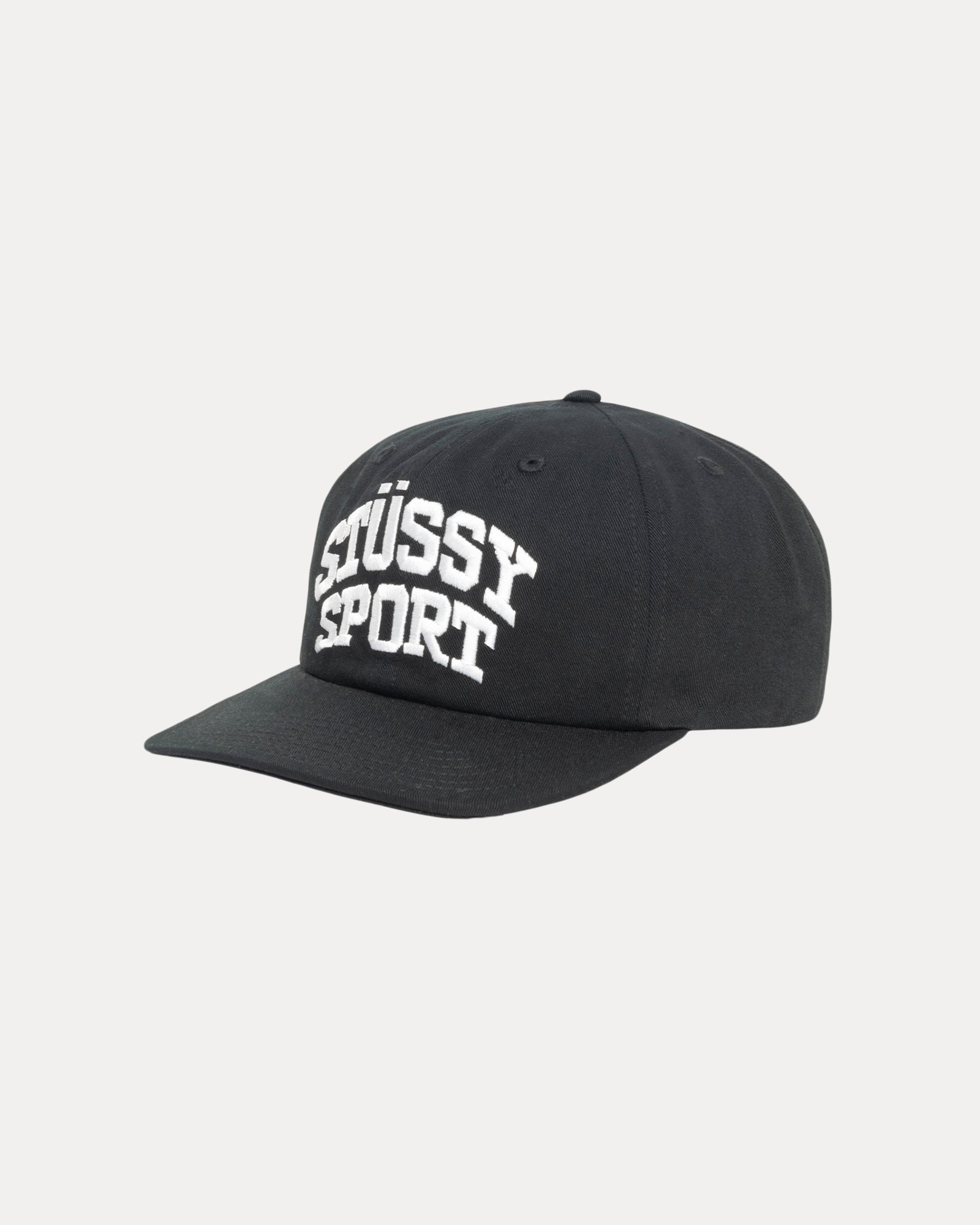 Mid-Depth Stüssy Sport Snapback – Black | Headwear | Stüssy