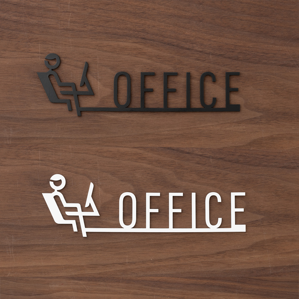 アイアンオフィスサイン・ネーム・ドアプレート OFFICE by TOMOYASU