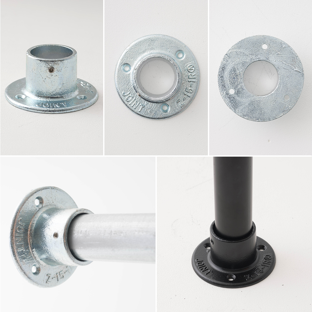 単管パイプジョイント金具 ジョイコ【Z-15-1R】丸型ベース基礎｜パイプ