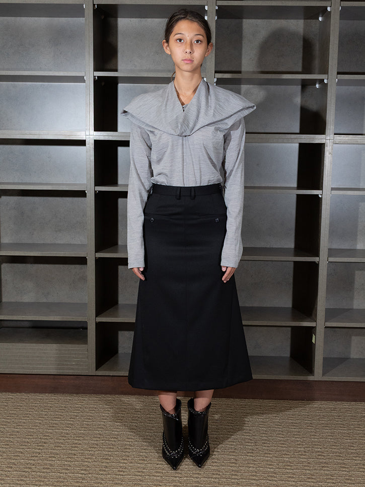 Maison Margiela MM6 Long Sleeved Top, Gray | Stand Up Comedy