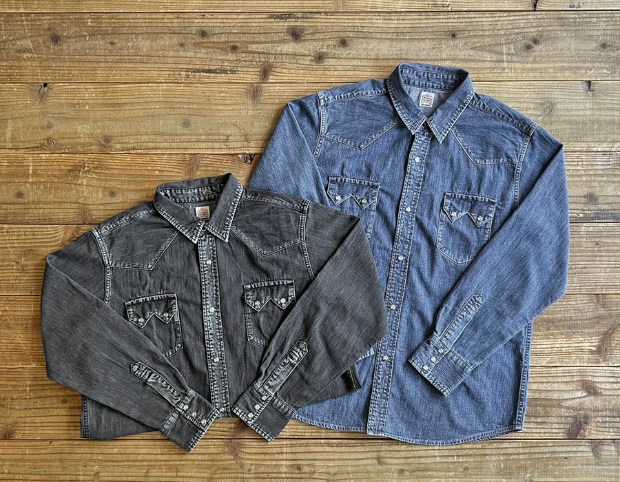 Standard California Denim Western Shirt Vintage Wash delivery