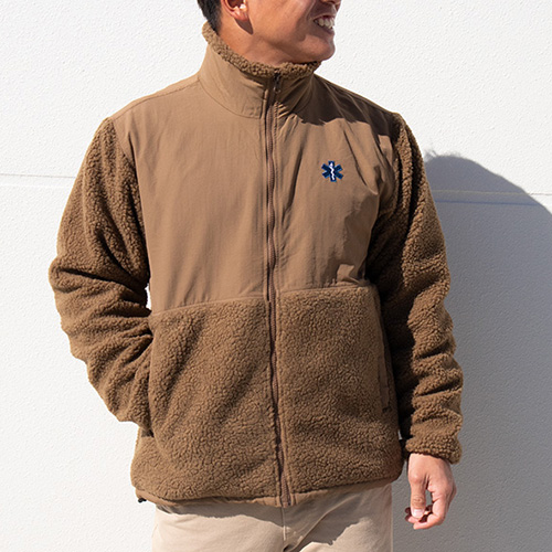 シープボア フリース スタンドジャケット（裏地付） FJKT-282 - スター