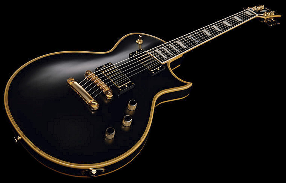 Esp E-II Eclipse DB (Japan) - vintage black Single cut electric guitar