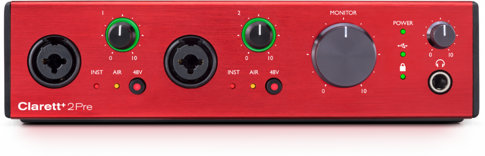 Focusrite Clarett + 2 Pre Usb audio interface