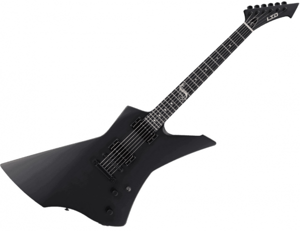 Ltd James Hetfield Snakebyte - black satin Metal electric guitar