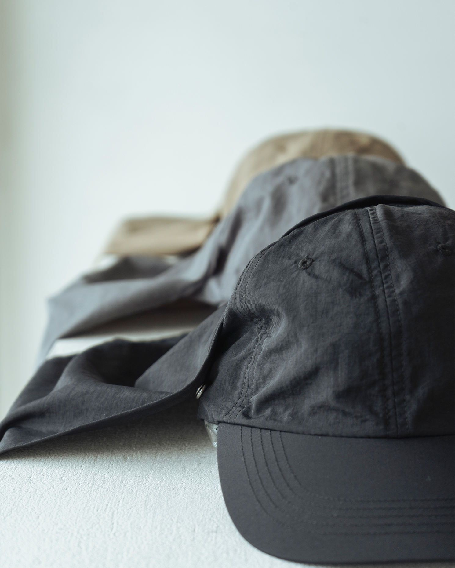 PHEENY＞Nylon taffeta cap with scarf が待望の再販売 | st company