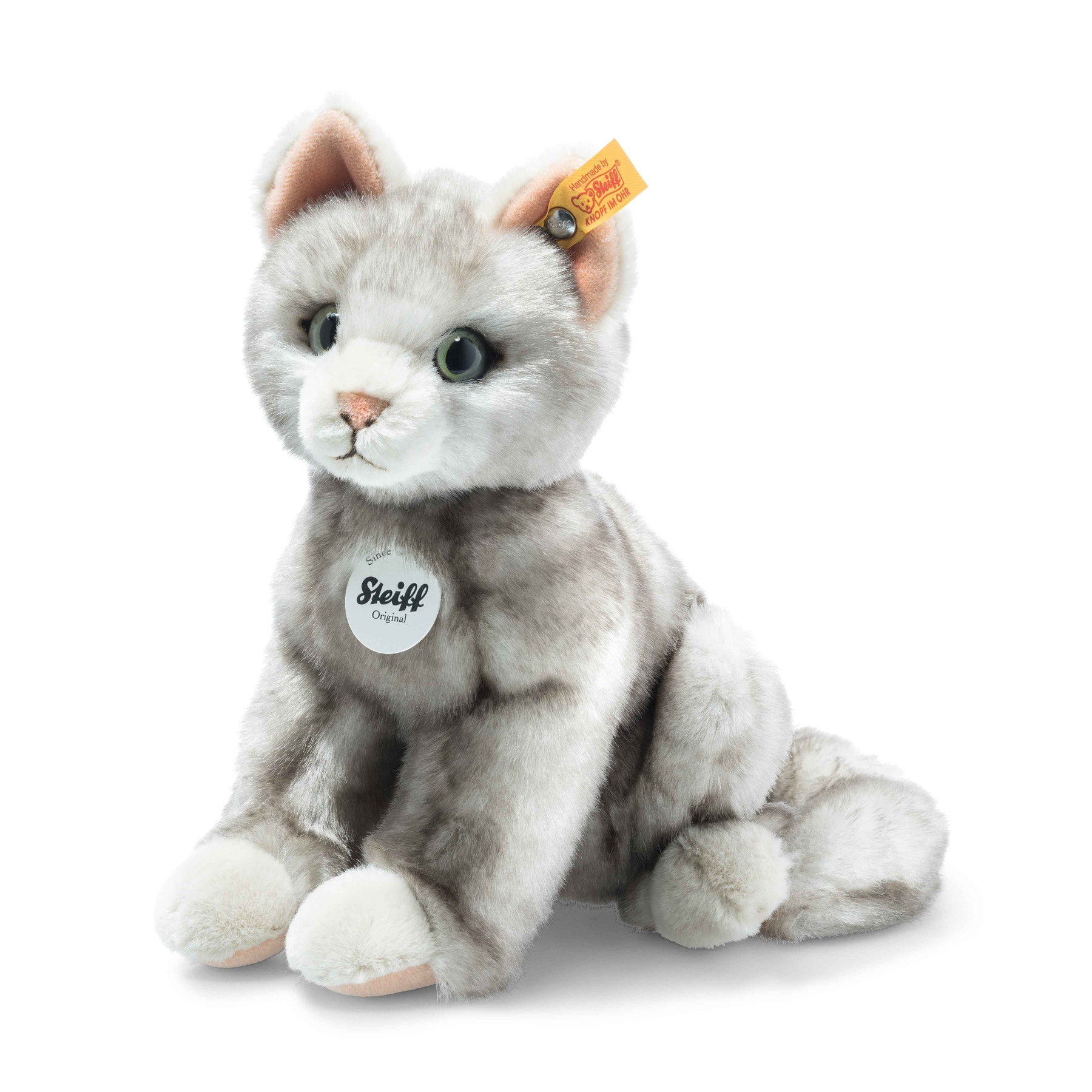 Filou Cat, 8 in, light gray - Steiff.com