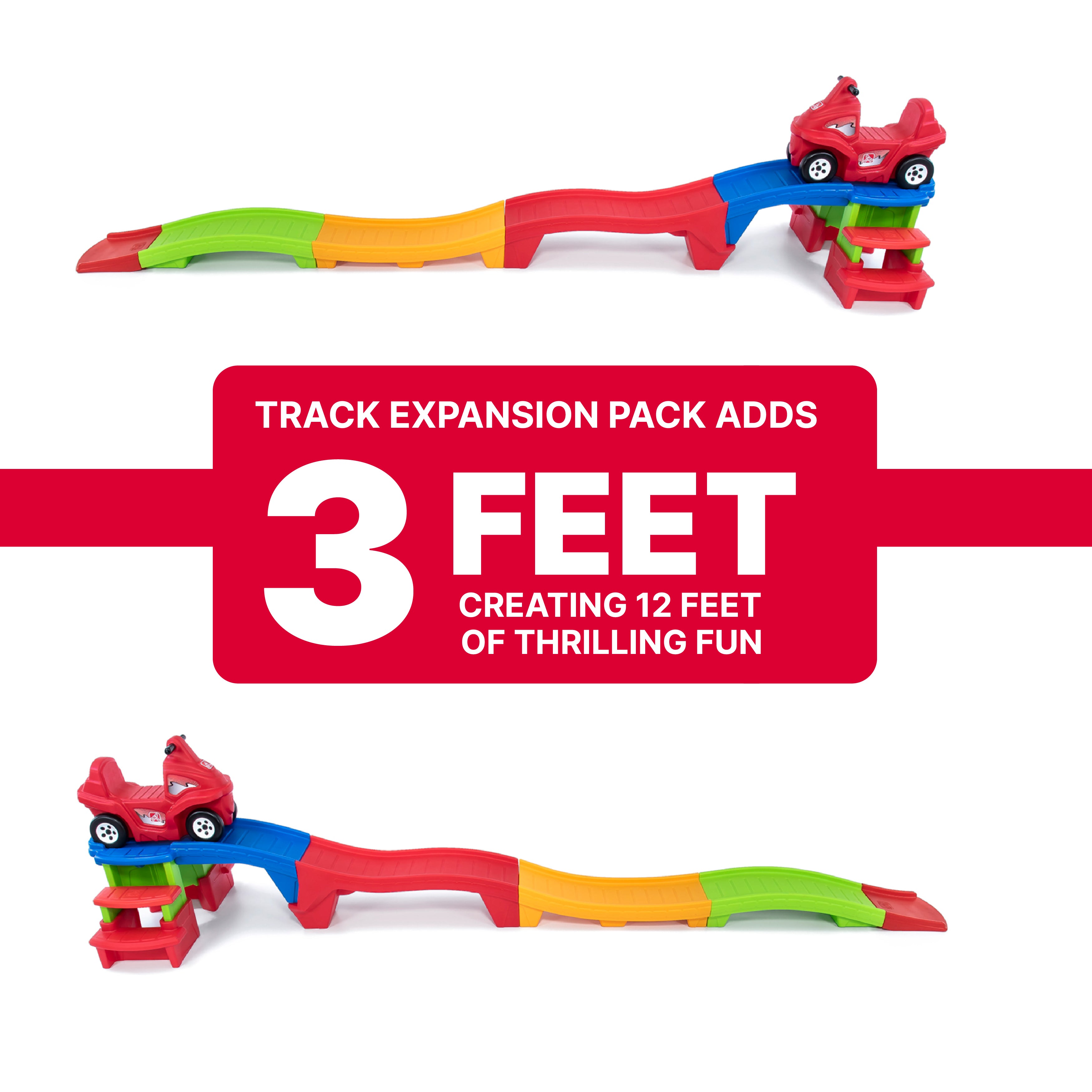 Farther & Faster Coaster Track Expansion Pack Second Edition – Step2