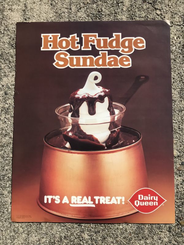 Dairy Queen “Hot Fudge Sundae” Poster デイリークイーン ビンテージ