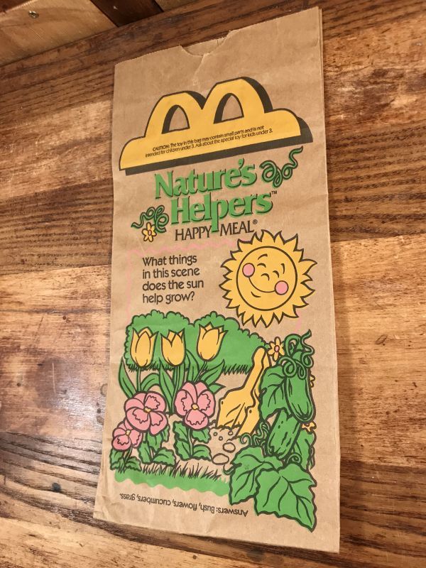 McDonald's “Nature's Helpers” Happy Meal Paper Bag マクドナルド
