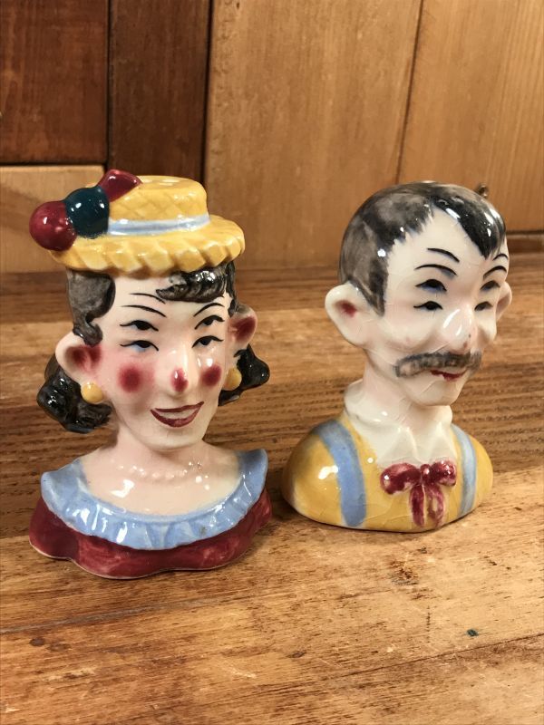 Drunk Man & Woman “4 Eyes” Salt & Pepper 四つ目 ビンテージ ソルト