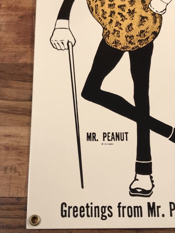 Planters Mr.Peanuts Metal Sign ミスターピーナッツ ビンテージ