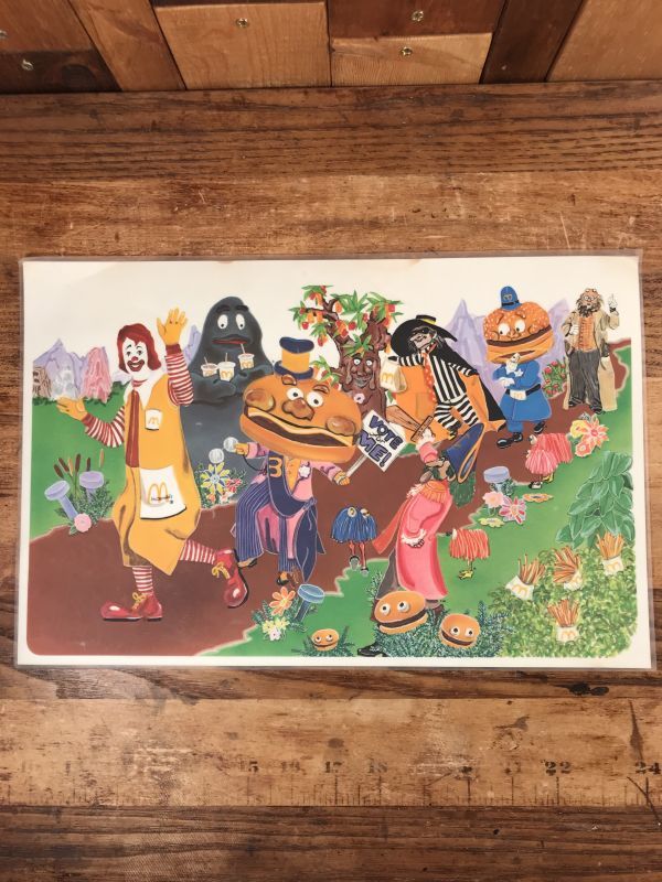 McDonaldland Vinyl Placemat マクドナルド ビンテージ プレースマット