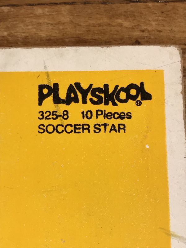 Playskool Smurf Football Wood Puzzle スマーフ ビンテージ パズル 80