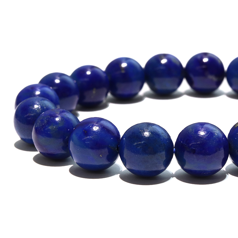 ブレス ラピスラズリ＜アフガニスタン産＞ 丸 約10mm 邪気を払う 判断
