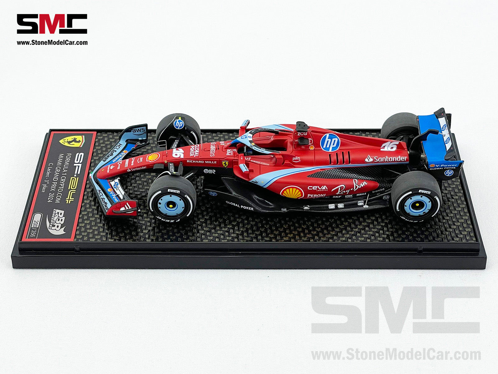 Ferrari F1 SF-24 #16 Charles Leclerc USA Miami GP 2024 BBR 1:43