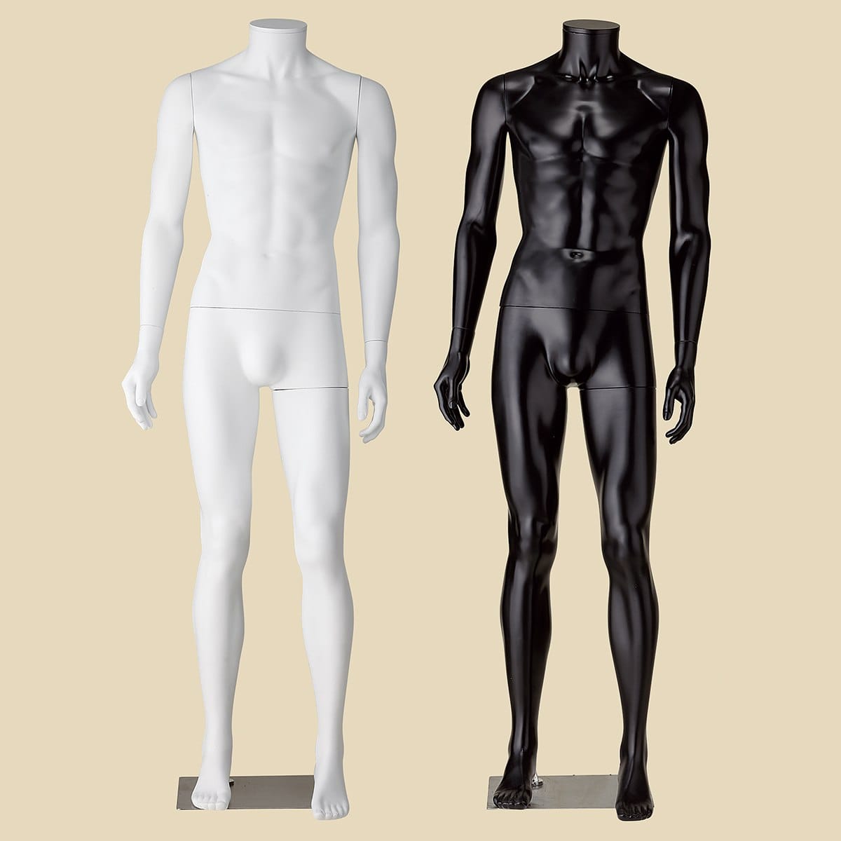 PP製 紳士リアルマネキン〔ストエキオリジナル〕 ホワイト