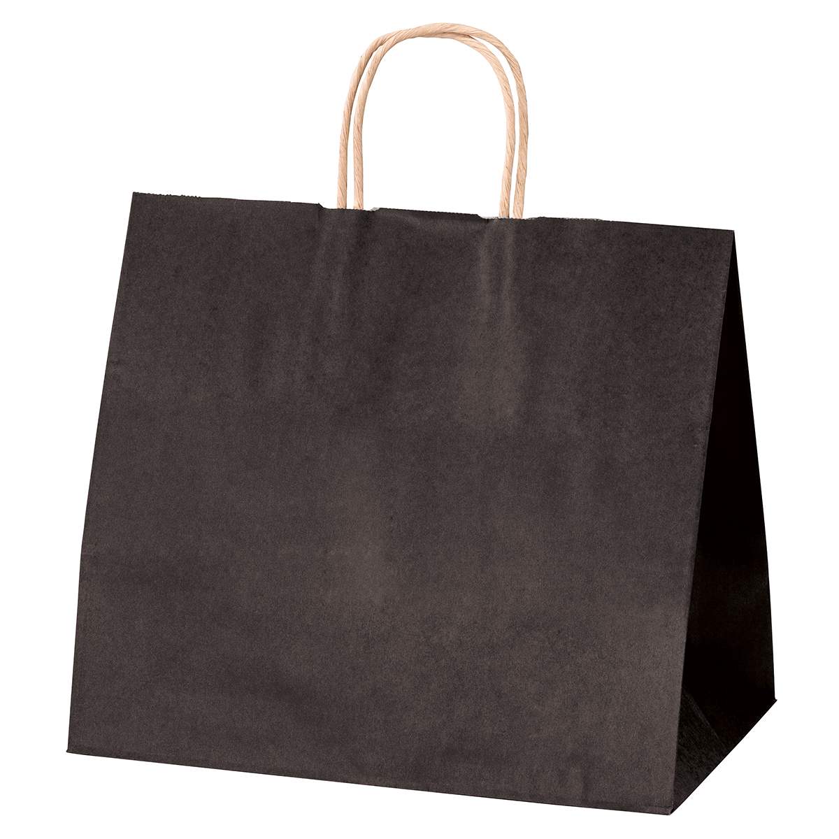 HEIKO 手提げ紙袋 カラークラフト ブラウン 幅21×奥行12×高さ25cm