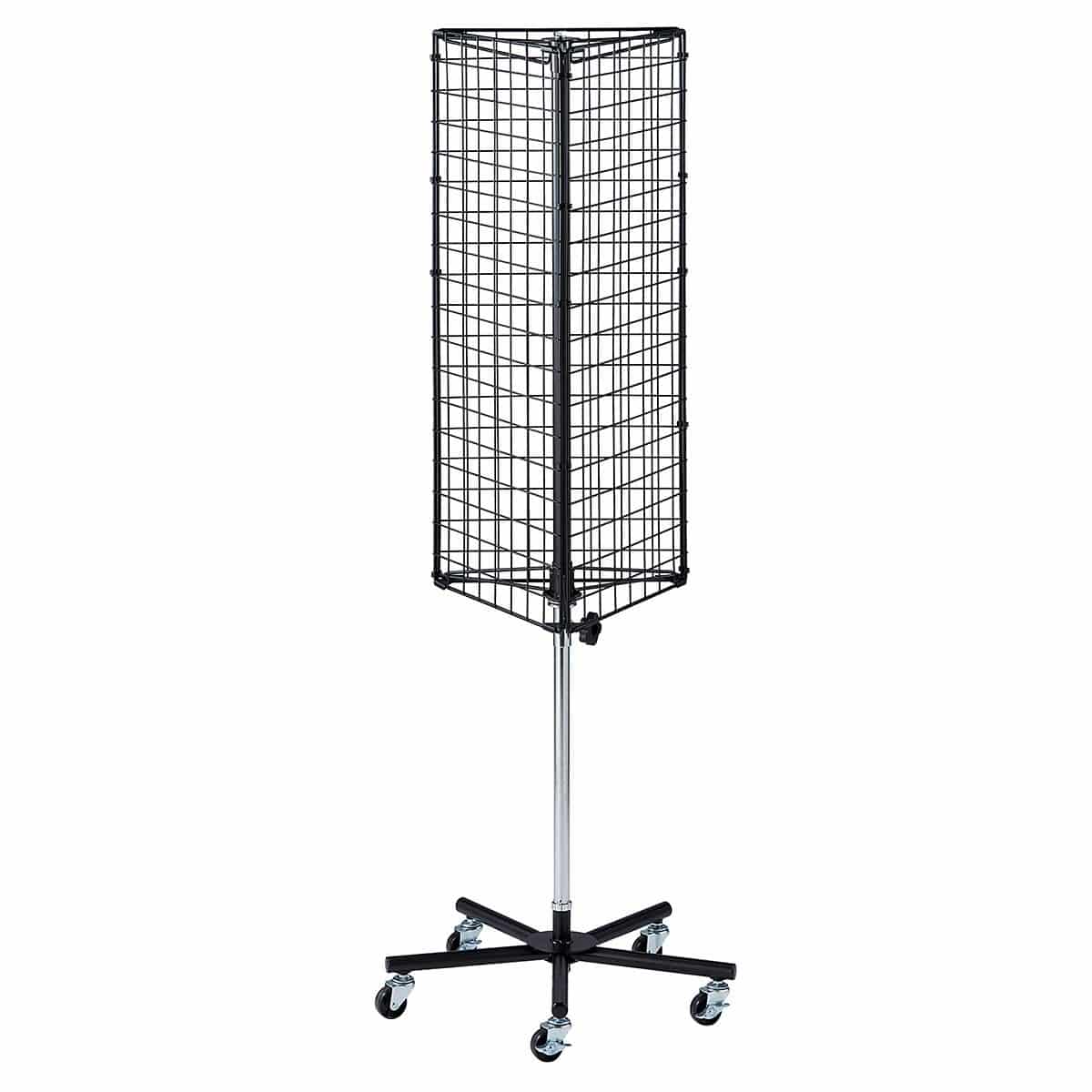 三角回転ネットディスプレイ〔ストエキオリジナル〕 ホワイト