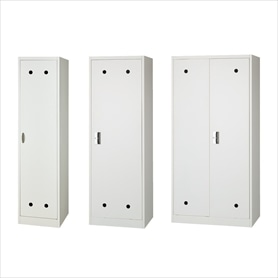 鍵付きスチール製ロッカー ニューグレー 1段 高さ179cm 1人用