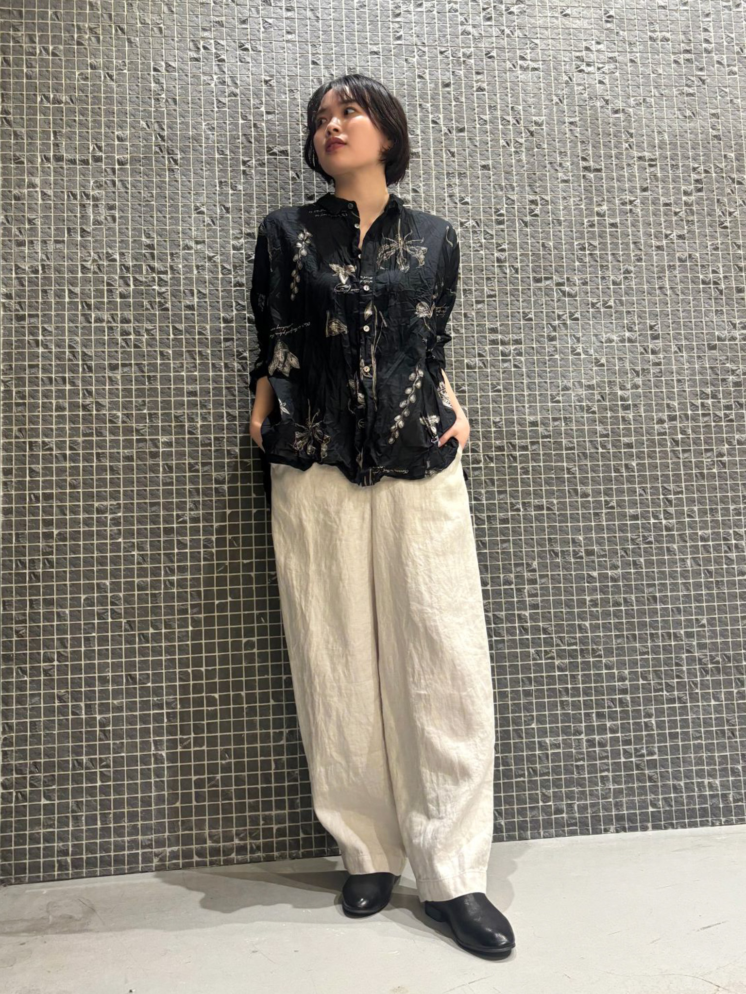 プラントグロウスプリント ブラウス| pas de calais（パドカレ）の