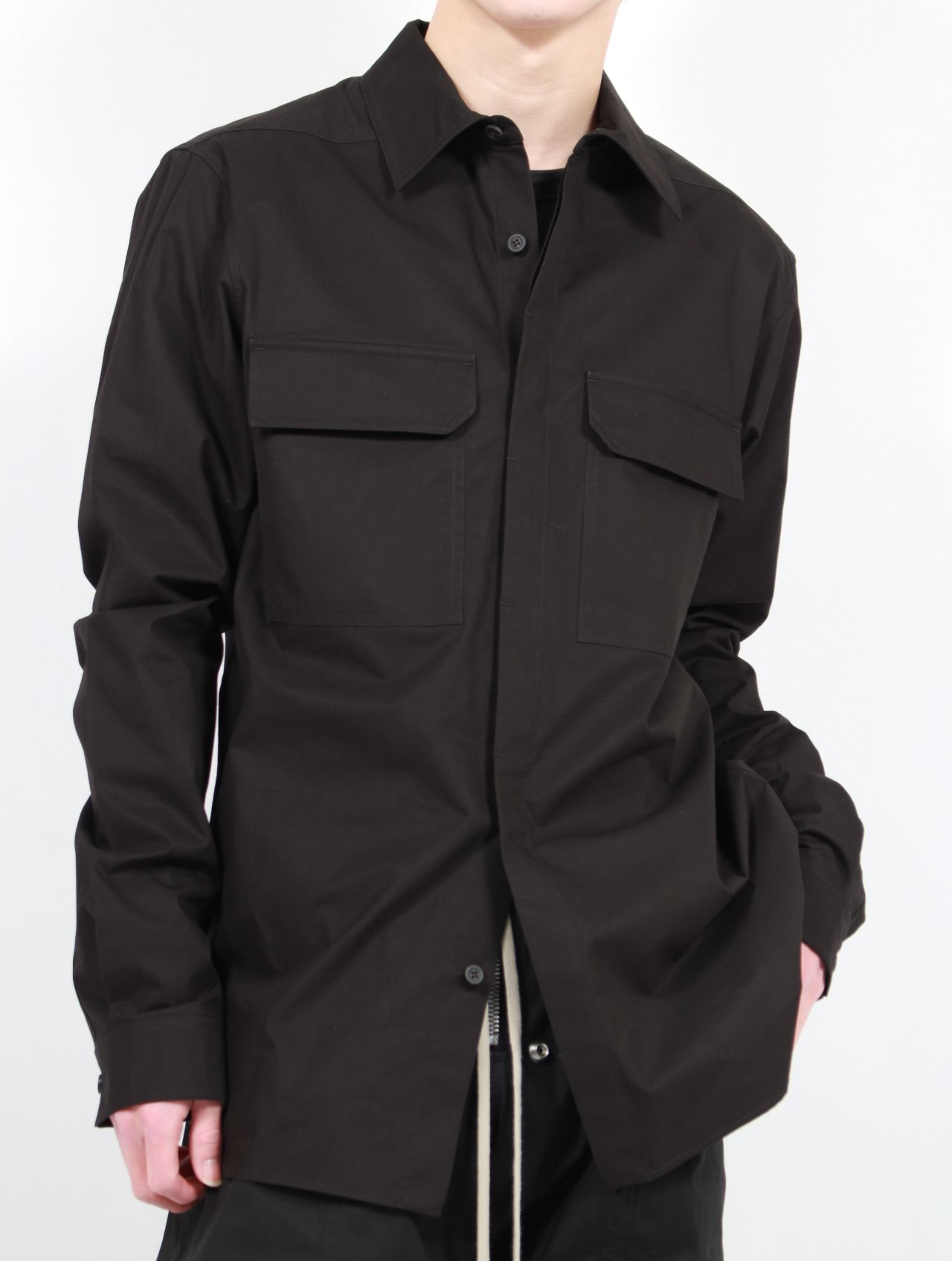 RICK OWENS - 【25SS】定番 ミリタリー ワークシャツ 長袖 / WORK