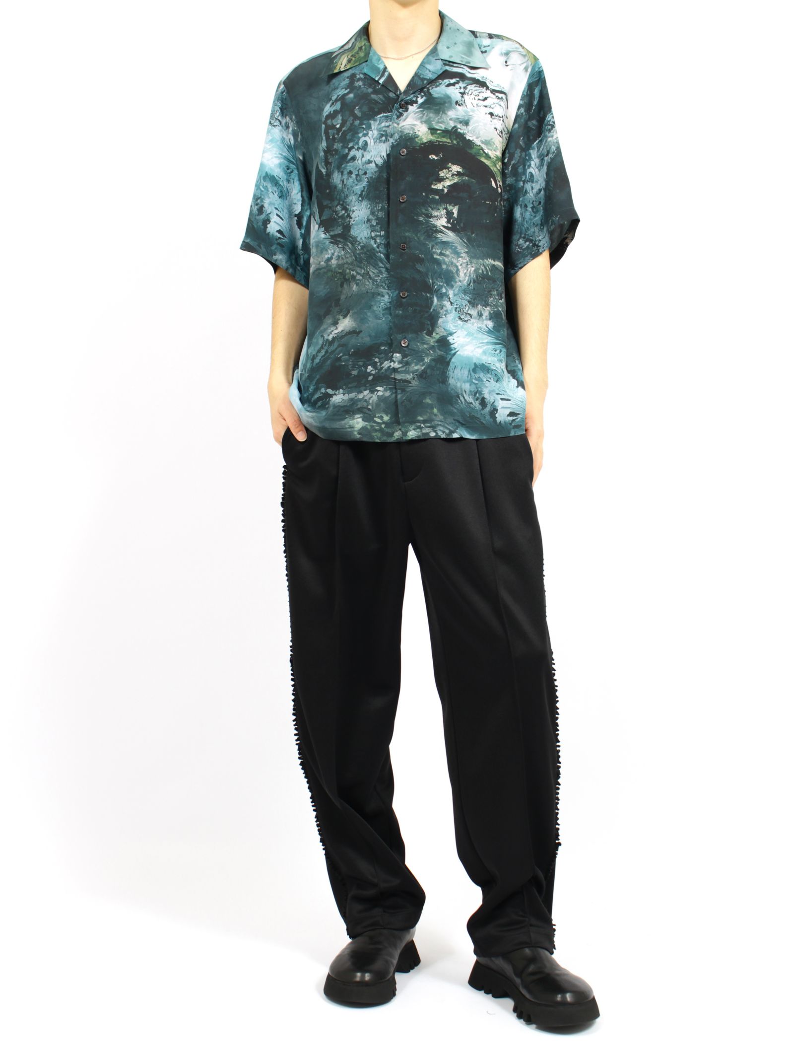 TAAKK - 【26SS】シルク シャツ / SILK SHIRT / ブルー | STORY