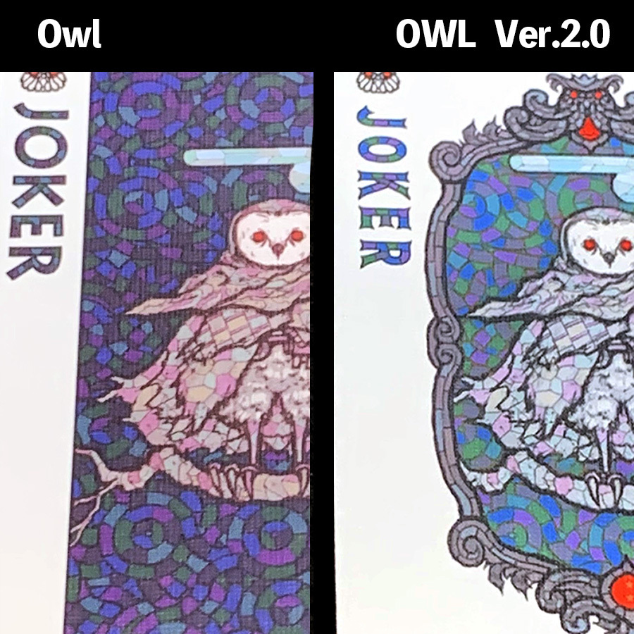 Bicycle Owl Playing Cards (Ver.2.0) Castle Back by Yasuyuki Honne
