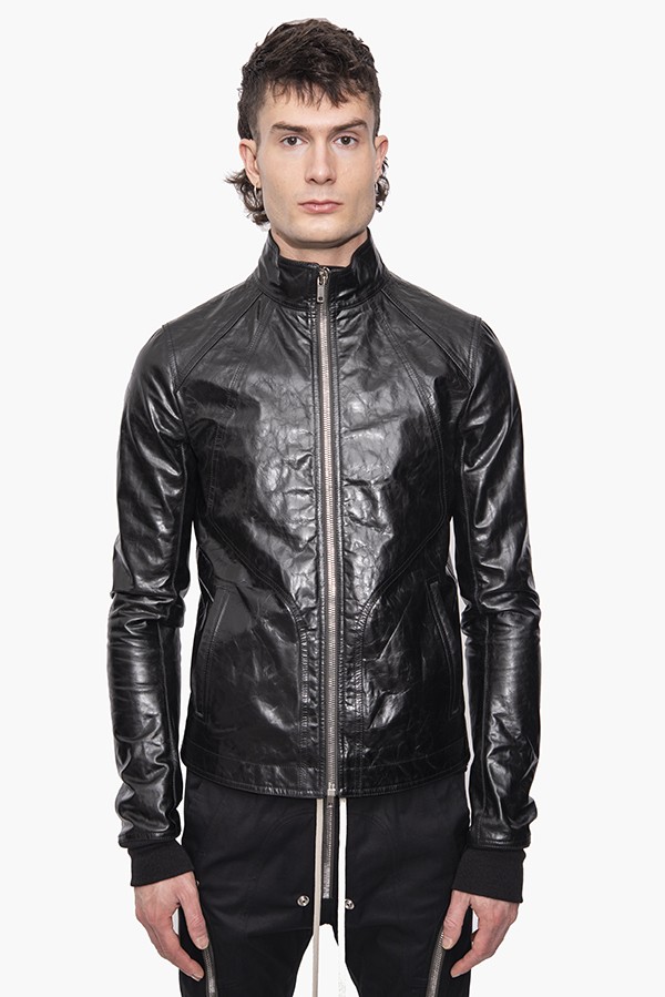 RICK OWENS RU02A5761 LGW INTARSIA JACKET LEATHER JACKET – SUUS