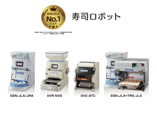 寿司ロボット/ご飯盛り付けロボット シェアNo.1獲得のお知らせ