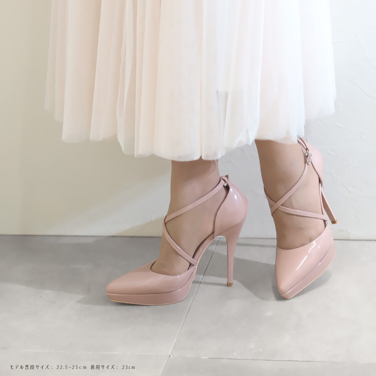 COMEX】 3color/ 12cmヒール/ クロスストラップ/ プラットフォーム